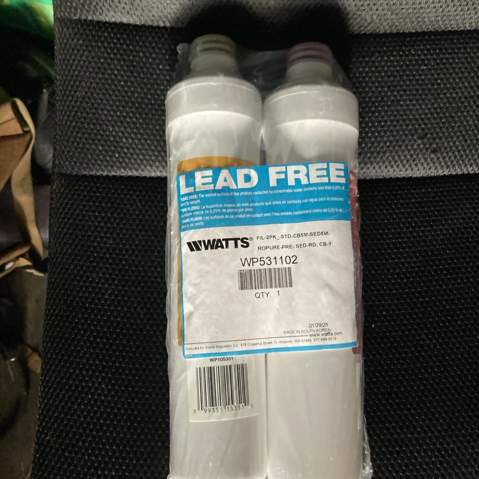 Kit de repuesto de filtro de agua de ósmosis inversa Watts✨Premier✨WP531102✨RO Pure Plus Foto 1 de 3