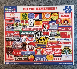 White Mountain DO YOU REMEMBER? 1000 piece puzzle Charlie Girard COMPLETE - Picture 1 of 6