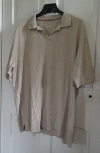 Columbia Polo Shirt XL Tan Short Sleeve Fishing Golf Cotton Men’s - Picture 1 of 4