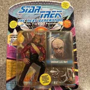 Playmates 1993 Star Trek The Next Generation Lt. Worf Action Figure - Picture 1 of 2