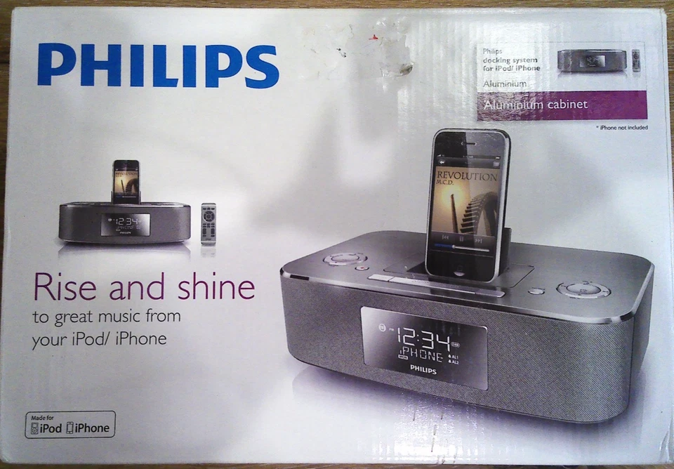 Mejor Philips DC290B/37 iPod iPhone Base Reloj Despertador Radio Sistema de Altavoces Foto 1 de 1