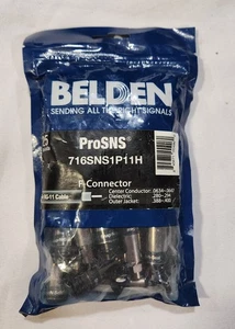 BELDEN 716SNS1P11H-25 ProSNS RG-11 "F" Coax Compression Connector 7/16 Hex Head - Picture 1 of 2