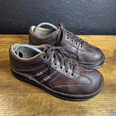 Zapatos De Colección Dr. Martens Dawes M 8 W 9 Cuero Marrón Oxford AirWair Parte Superior Baja Foto 1 de 4