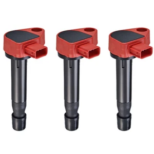 Performance Ignition Coil 3PCS for Honda Accord Odyssey/ Acura CL RL TL V6, Red - Picture 1 of 8