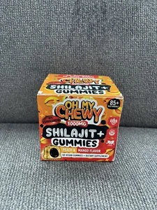 Oh My Chewy Magnesium Glycinate Gummies Center-Filled 400MG Peach Mango 60 Count - Picture 1 of 4