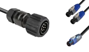Cavo da Ca-Com maschio con ghiera a 2 NL2FX + 1 NL4FX, Made in Italy - Imagen 1 de 1