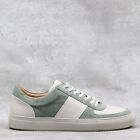 Mr. P Mr. Porter Mens Size 10.5 US Green White Suede Leather Low Top Sneakers