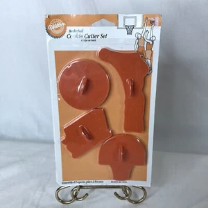 Set tagliabiscotti forme basket Wilton 1996 ricetta nuovo giocatore cerchio Jump Shot - Foto 1 di 5