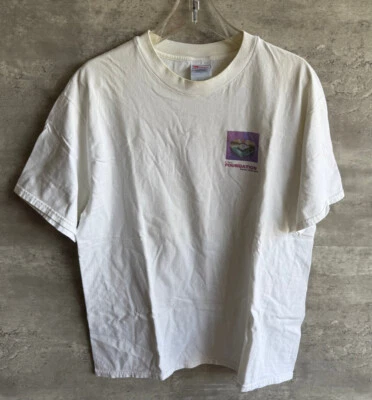 Camiseta de algodón blanca vintage de los años 90 Hanes Xilinx Foundation Series Software talla L Foto 1 de 4