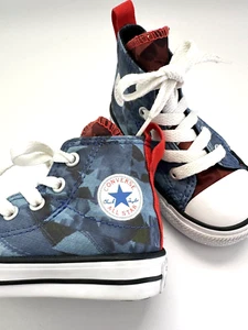 Converse All Stars High Top Sneakers Toddler Child SZ 5 American Flag Americana - Picture 1 of 7