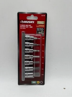 Husky 3/8 in. Drive Metric Hex Bit Socket Set (7-Piece) - Image 1 of 4