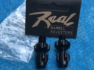 Juego de Ajustador de Barril de Palanca de Freno 7 mm Anodizado Negro De Colección NOS, Real (2) - Imagen 1 de 12