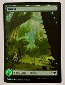 MTG - Forest 0276 (Foil) - Outlaws of Thunder Junction NM/M Condition - Picture 1 of 1
