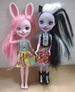 Figura muñeca Mattel Enchantimals Sage Skunk & Bree Bunny 2016 6" K351 DCY75 DVH88 - Imagen 1 de 10