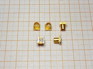 Connector coaxial - gold plated - [M3-Z]P - Zdjęcie 1 z 2
