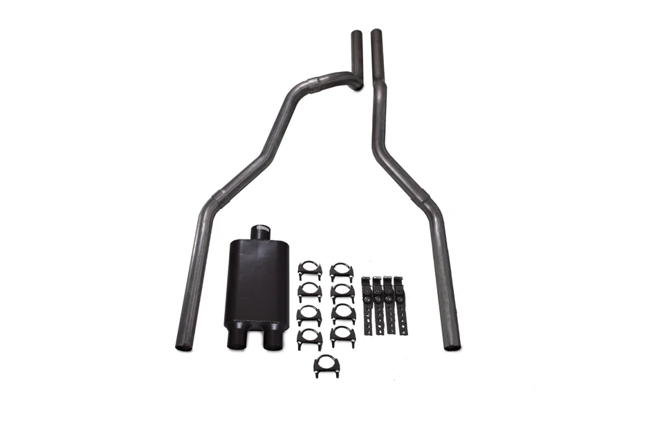 道奇 Ram 1500 卡车 94-03 2.5 英寸双卡车排气套件 2 个室消声器 — 第 1/1 张图片