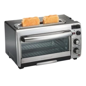 Hamilton Beach 2-in-1 Countertop Toaster Oven and Long Slot 2 Slice Toaster - Picture 1 of 8