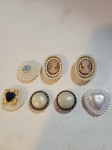 7 Assorted Button Covers - Picture 1 of 2