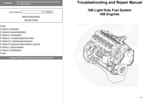 DODGE CUMMINS ISB Light Duty Electronic Troubleshooting Repair Manual 3666288 CD - Picture 1 of 1