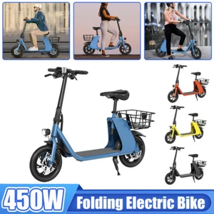 450W ELECTRIC SCOOTER LONG RANGE FOLDING ADULT KICK E-SCOOTER UL 2849 CERTIFIED - Picture 1 of 43