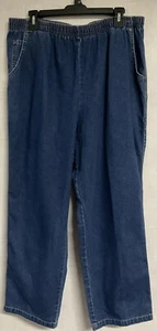 Koret City Blues Damen Größe 18 Pullon Jeans elastischer Bund Taschen mittlere Waschung - Bild 1 von 6