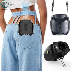 10000mAh Portable Waist Fan Clip On Rechargeable Personal Neck Wearable Fans - Picture 1 of 10