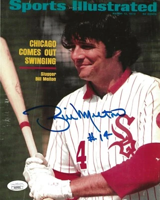 Bill Melton signed Chicago White Sox Sports Illustrated SI Cover 8x10 photo JSA - Image 1 of 2