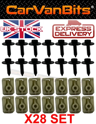 PER BMW X5 F15 F85 13-19 SOTTOSCOCCA SOTTO COPERCHIO MOTORE KIT CLIP FISSAGGIO CLIP SET - Immagine 1 di 3