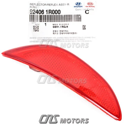 ⭐GENUINE⭐ Rear Bumper Reflector RIGHT for 12-17 Hyundai Accent Sedan 924061R000 Foto 1 de 4