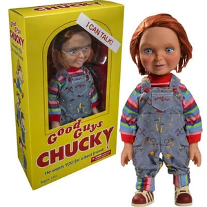 Chucky Doll Talking Kinderspiel Happy Face 15" Mezco Mega Waage mit Sound Requisite - Bild 1 von 7