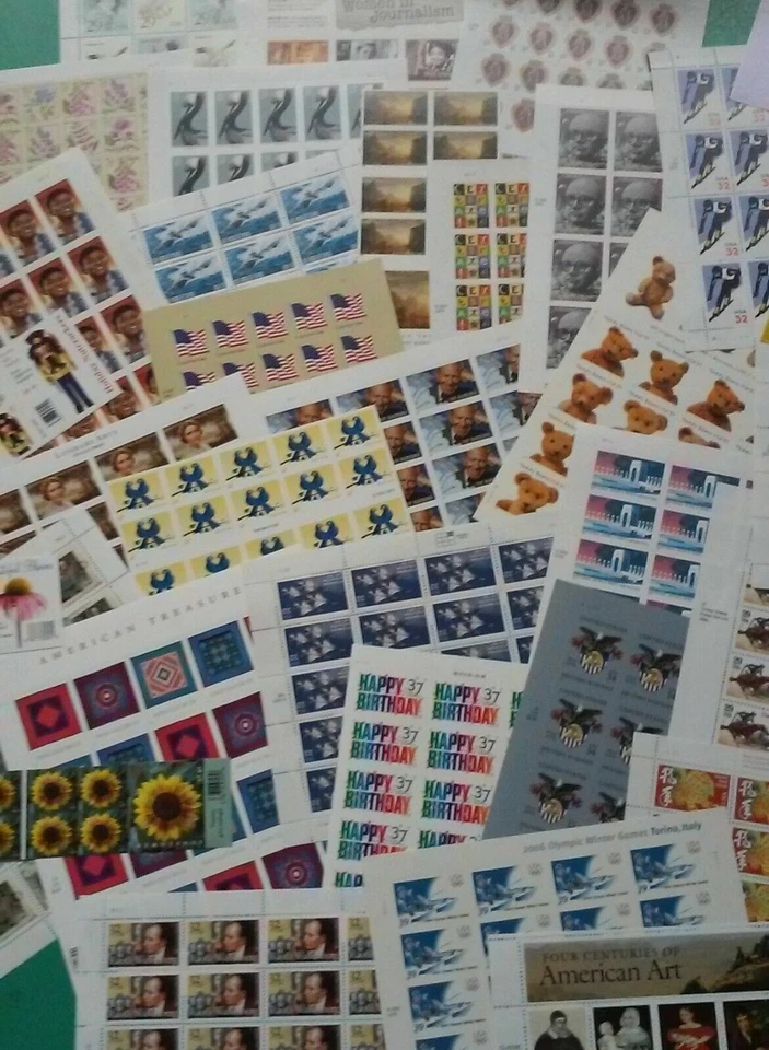Combo 160 Assorted Mixed Designs 29¢, 32¢, 33¢, 34¢, 37¢, 39¢, 41¢, 42¢ US Stamp - Image 1 of 4