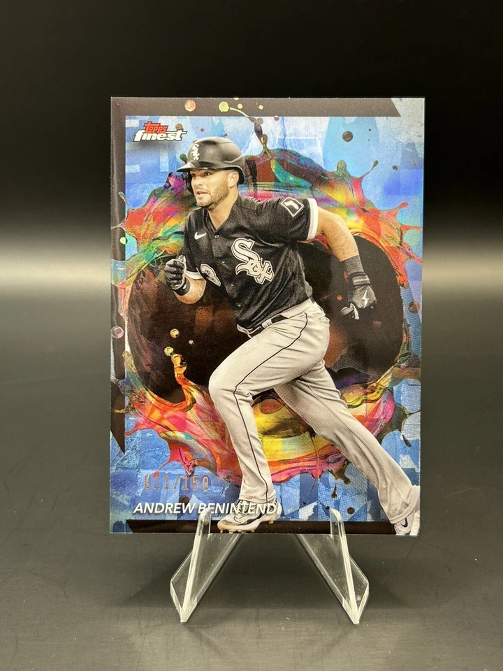 2024 Topps Finest Andrew Benintendi #261 Rare Blue Refractor /150 White Sox - Image 1 of 3