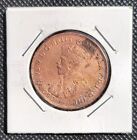 Coin 1920 Australian 1d penny double dot one above top scroll & under bottom