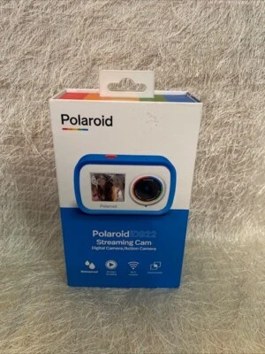 Polaroid ID922 Blue Streaming Cam Digital Action Waterproof Camera 4K Wifi - Image 1 of 4