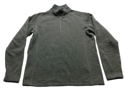 Kuhl Sweater Mens Medium Gray Revel Quarter Zip Fleece Pullover Long Sleeve Logo - Image 1 of 4