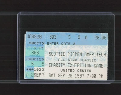 Scottie Pippen Charity Basketball Game Ticket Stub 9/20/97  - Image 1 of 3