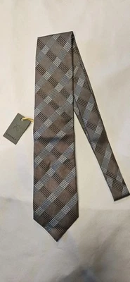 Canali 条纹丝绸领带正品意大利制造  — 第 1/4 张图片