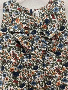 Ines Meyer Girls Floral Sleeveless Ruffle Dress Size 8 Boho Cottagecore - Picture 1 of 10