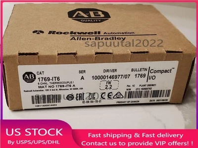 New Factory Sealed AB 1769-IT6 SER A CompactLogix Thermocouple/mV Input Module - Image 1 of 4