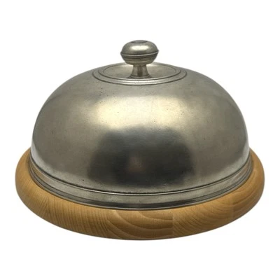 Arte Italica Cheese Dome Charcuterie Board Круглая Деревянная Оловянная 12 дюймов Италия - Изображение 1 из 4