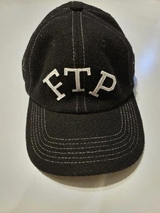 FTP X HUF Hat wool “Black” 2015 OSFA strapback - Picture 1 of 4