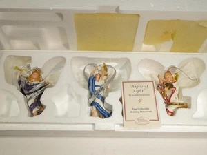 Ashton Drake Heirloom Ornaments Angels of Light Peace Joy & Love w/COAs - Picture 1 of 5