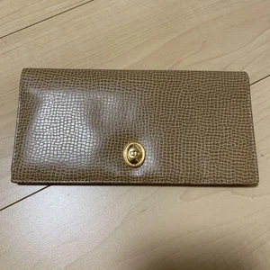 Christian Dior Wallet Beige Leather Long Slim Vintage Old Designer MWa0621 - Picture 1 of 20