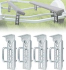 Heavy Duty 8" Boat Trailer Bunk Brackets, 4 PCS Galvanized Swivel Top Bunk Brack