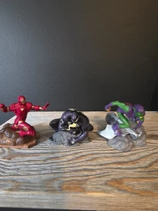 Figuras Marval Duende Verde, Iron Man, Spider Man Veneno aprox. 3 pulgadas - Imagen 1 de 3