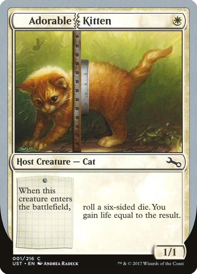 Adorable Kitten 1 LP Normal Unstable MTG EN - Image 1 of 1