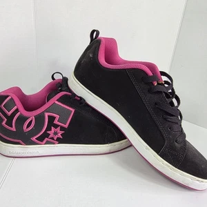 DC Court Graffik Skateschuhe schwarz/hot pink Damengröße 9 - Bild 1 von 15