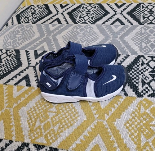 Sandali da ginnastica ragazzo ragazza Nike Air Rift taglia 8 5 neonato bambini EU 26 bianco navy