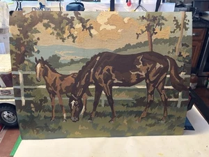 "Pintura vintage por números vintage años 50 60 16 X 11"" pintura caballo buen estado" - Imagen 1 de 5
