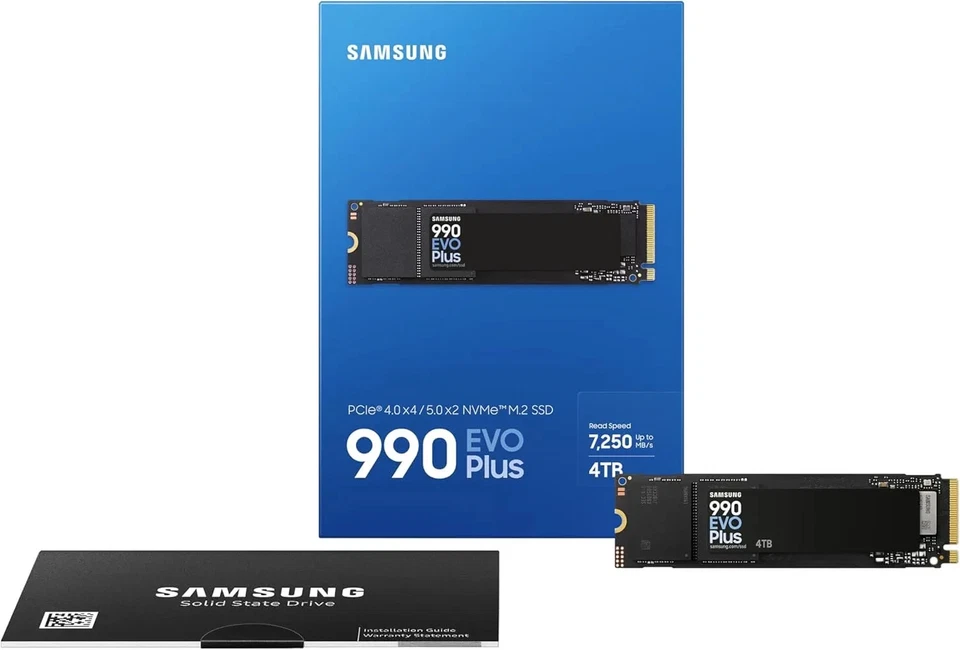 Samsung - MZ-V9S4T0BW - 990 EVO Plus - SSD - encrypted - 4 TB - internal